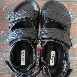 Quilted Velcro Sandals